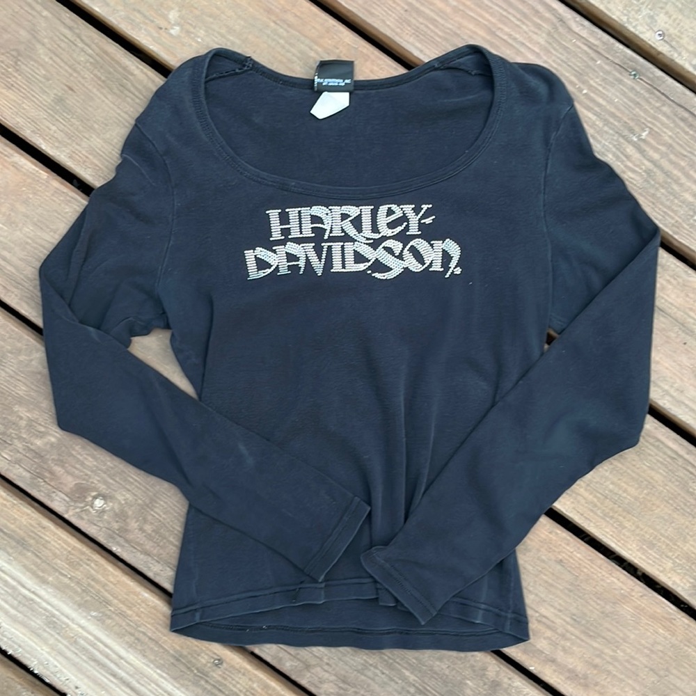 vintage studded harley davidson longsleeve